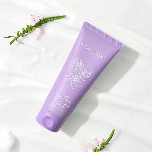 Mary & May White Collagen Cleansing Foam 150ml | Bimilskin
