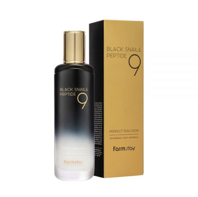 Farmstay – Black Snail & Peptide 9 Perfect Emulsion (120ml)